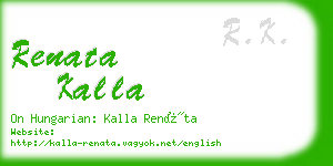 renata kalla business card